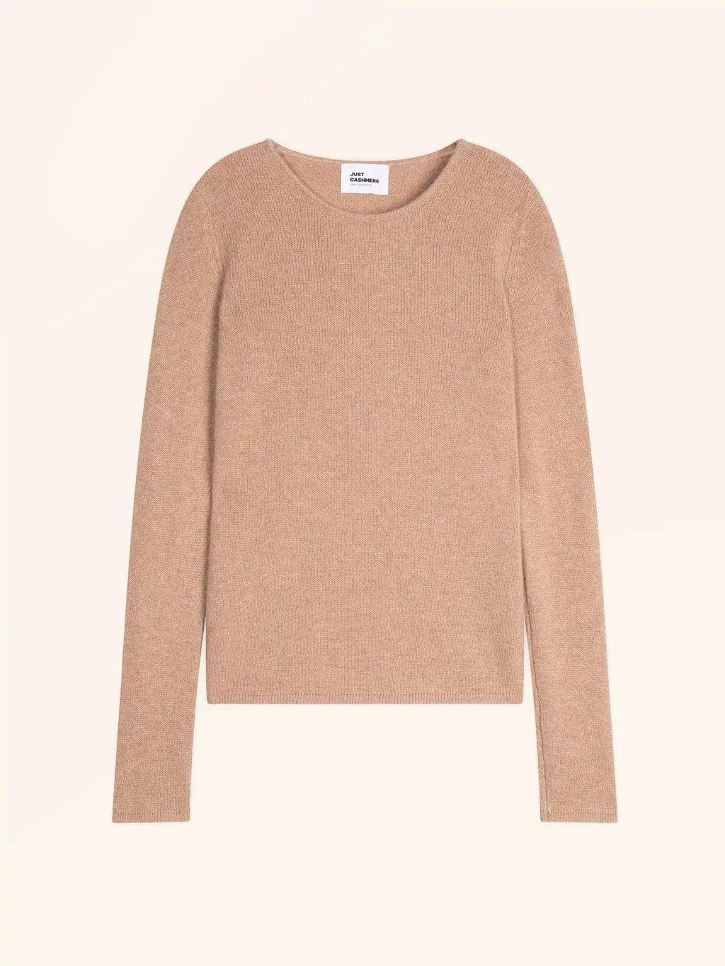 JOYCE pullover rundhalsausschnitt 4-fädig camel meliert