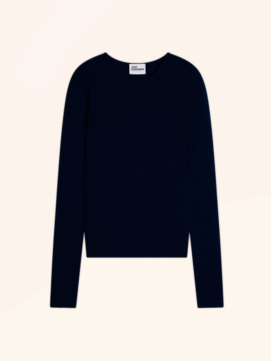 JOYCE pull col rond 4 fils bleu marine