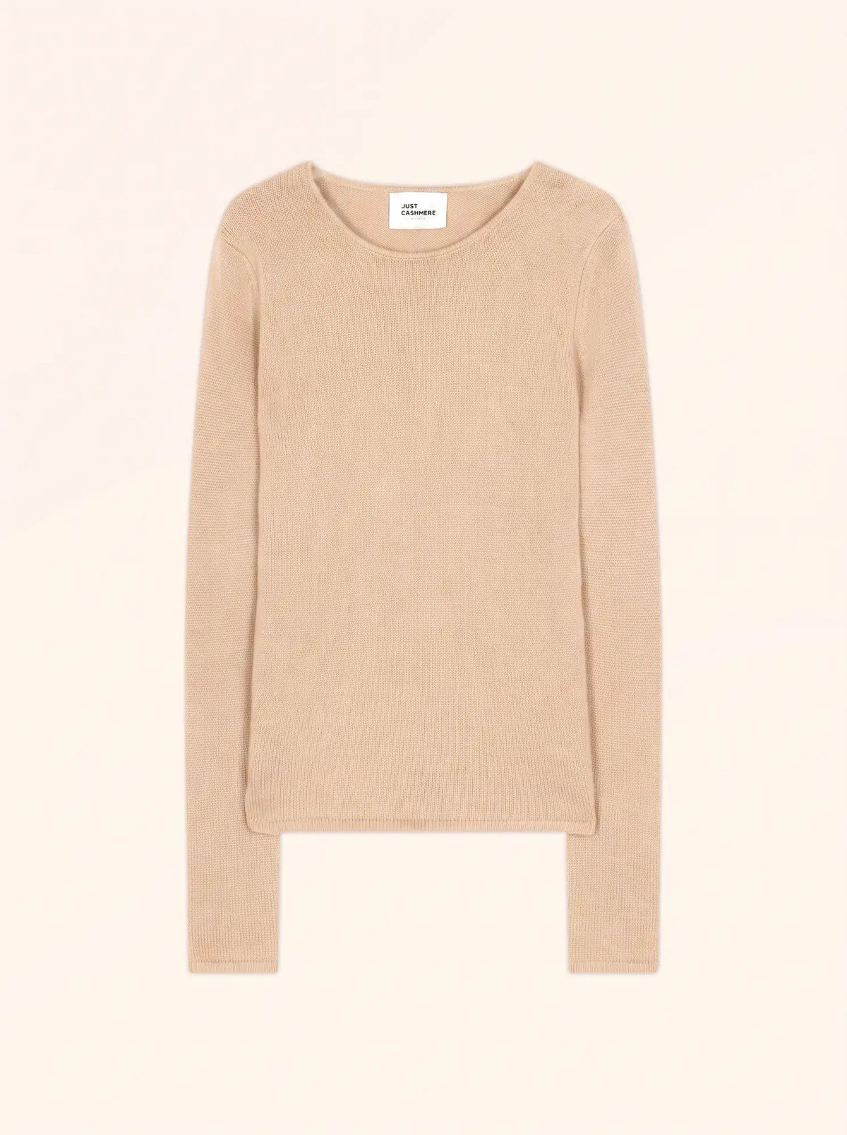 JOYCE pull col rond 4 fils sable