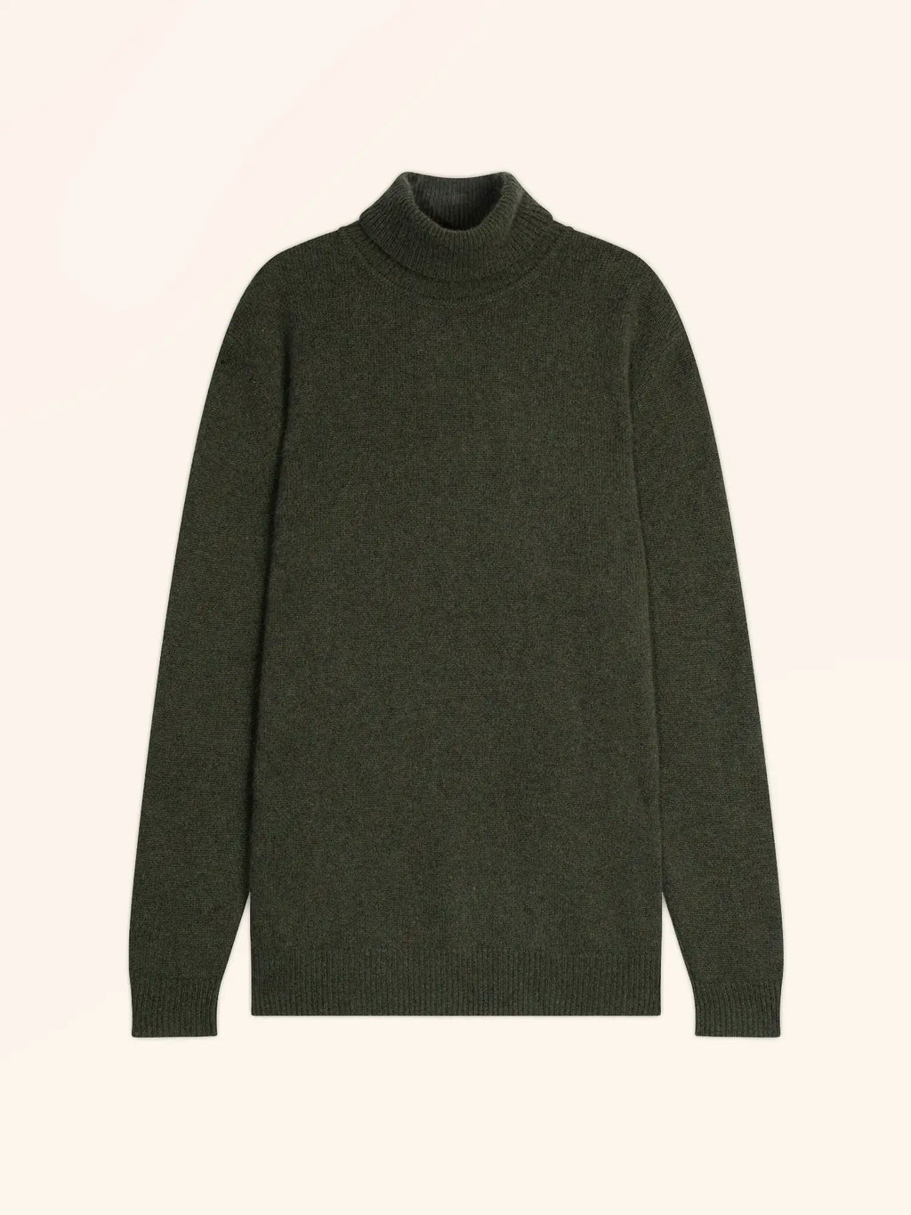SACHA pullover rollkragen 4-fädig khaki meliert