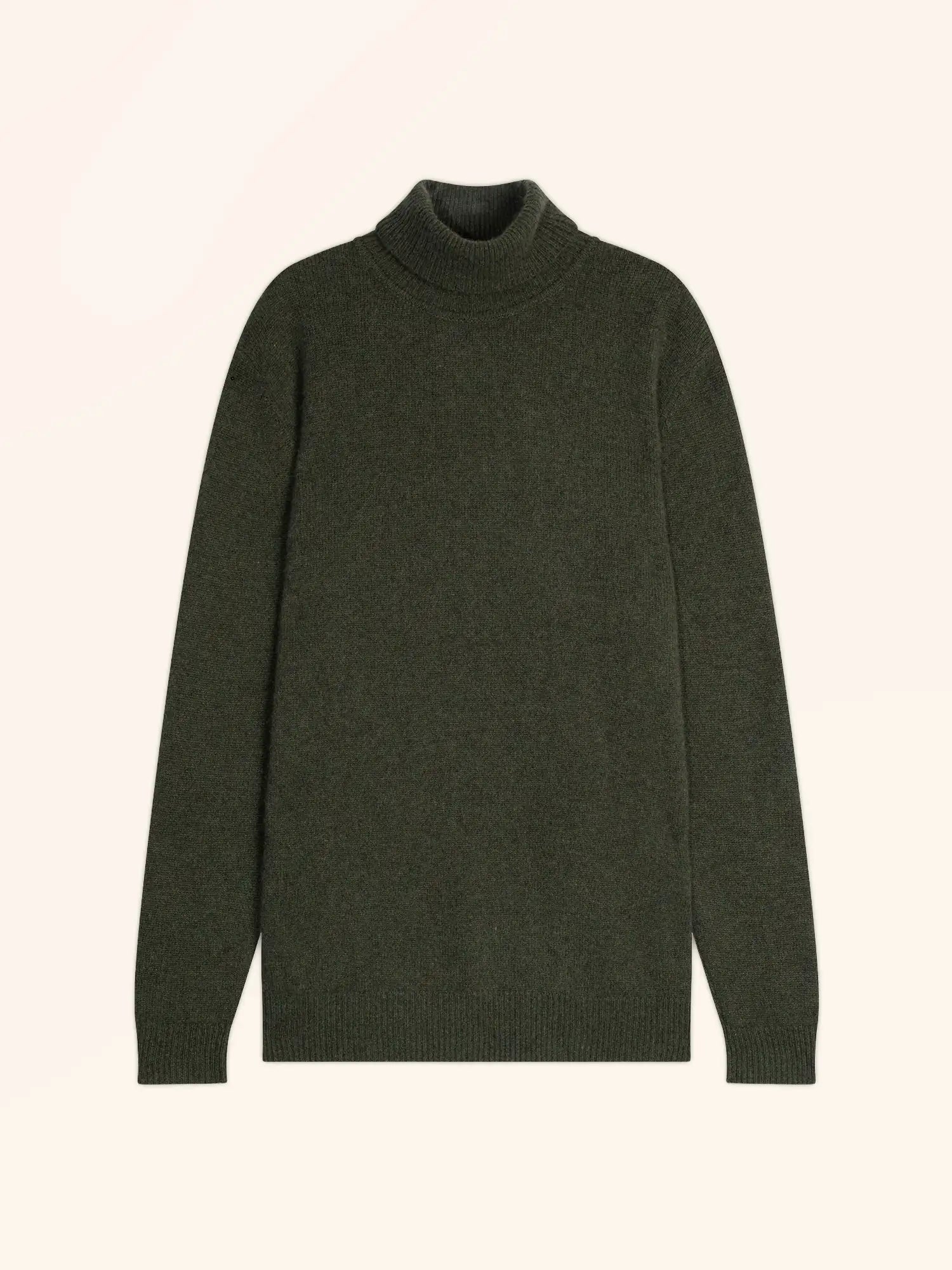 SACHA pullover rollkragen 4-fädig khaki meliert
