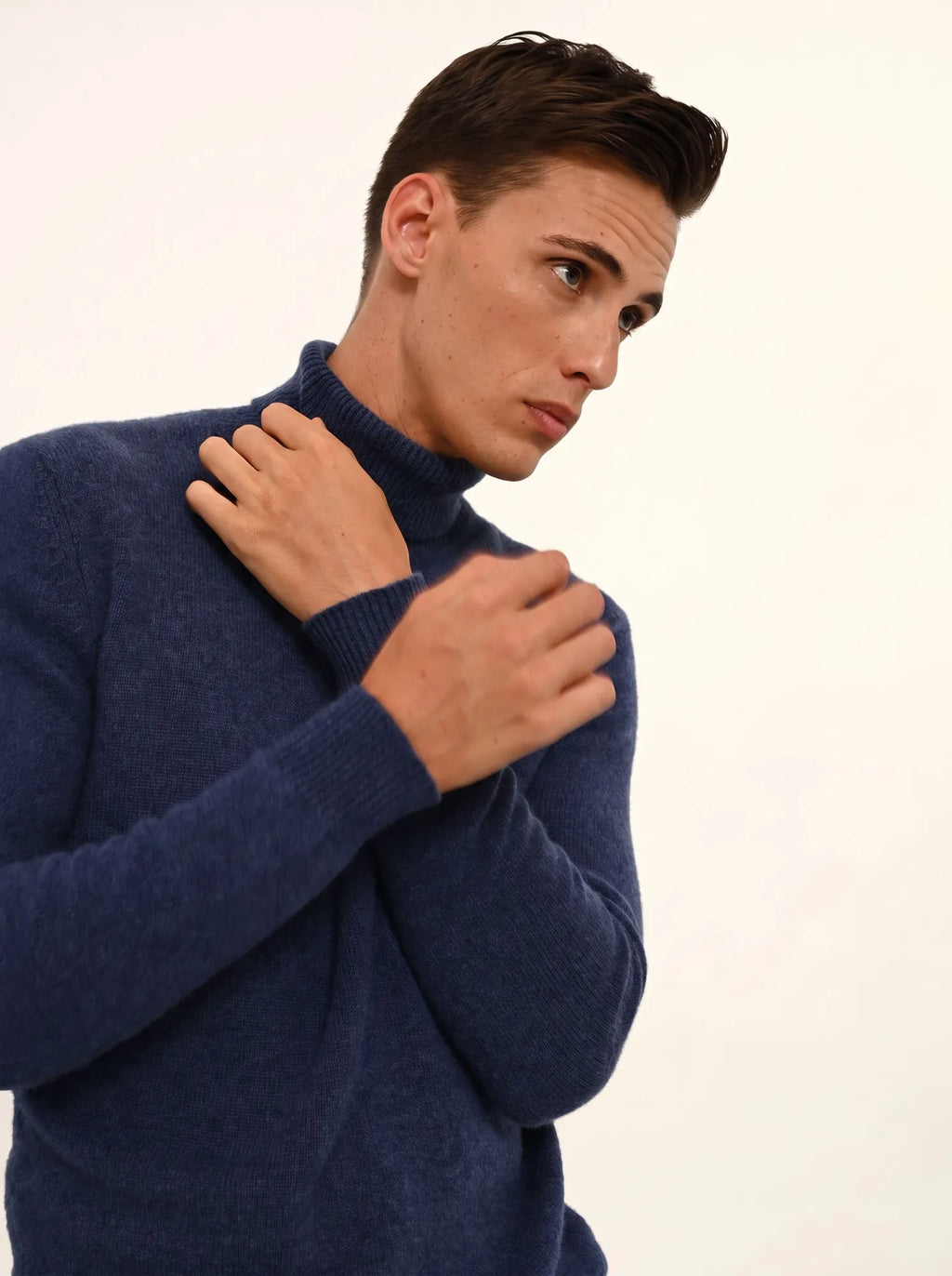 SACHA pullover rollkragen 4-fädig océan meliert