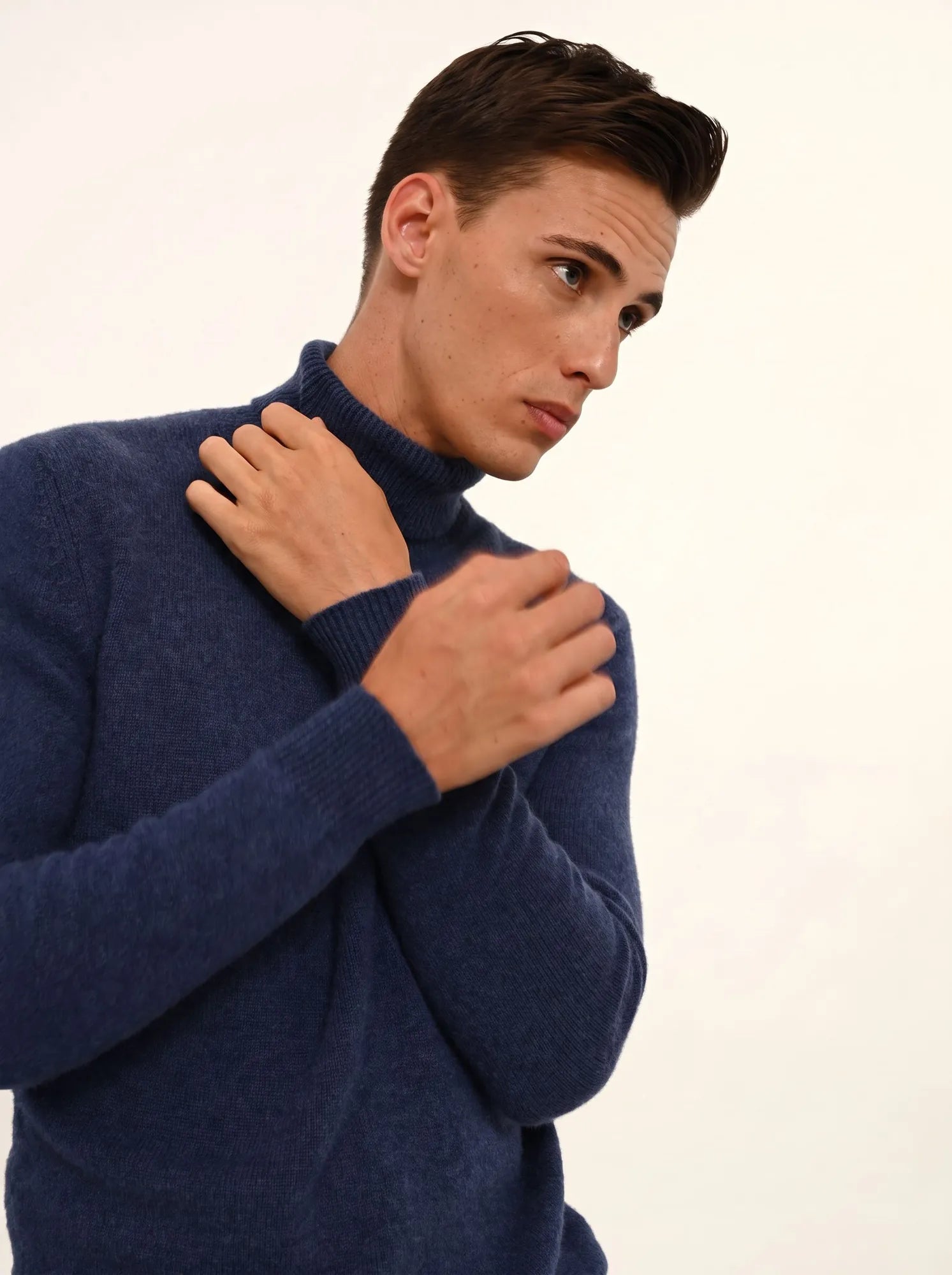 SACHA pullover rollkragen 4-fädig océan meliert