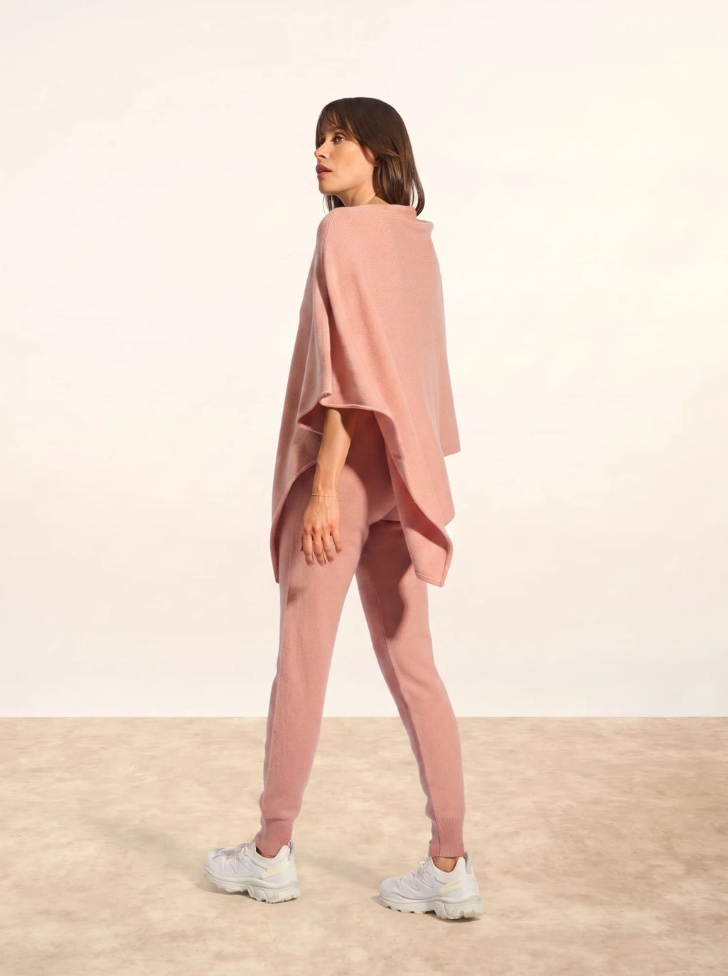 SALLY poncho 4-fädig bois de rosa