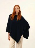 SALLY poncho 4-fädig marineblau
