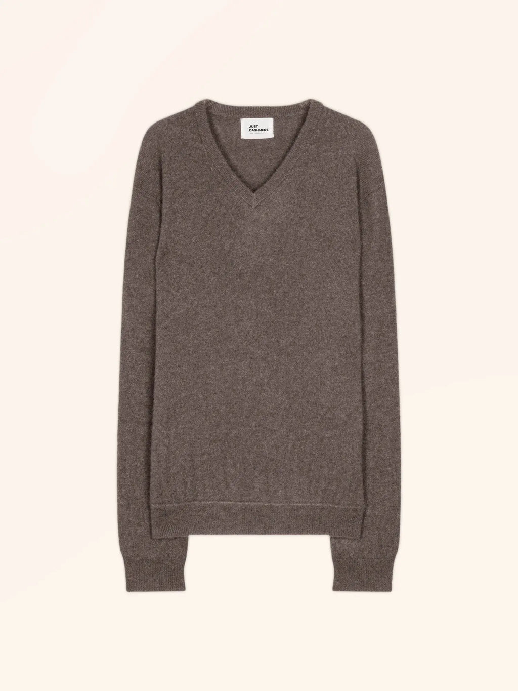TOM pullover v-ausschnitt taupe meliert