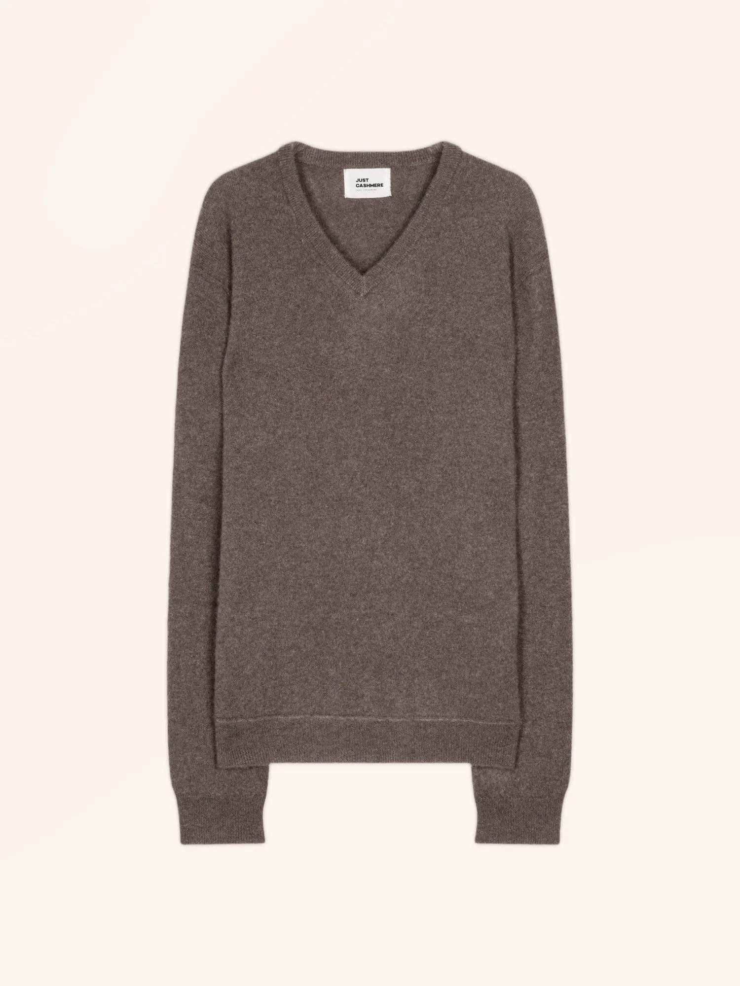TOM pullover v-ausschnitt taupe meliert