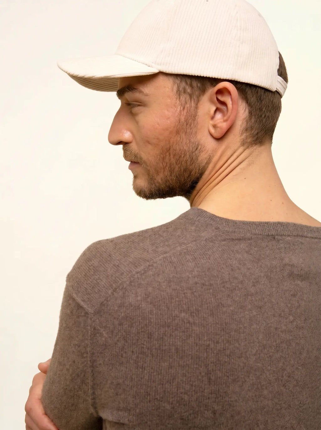 TOM pullover v-ausschnitt taupe meliert