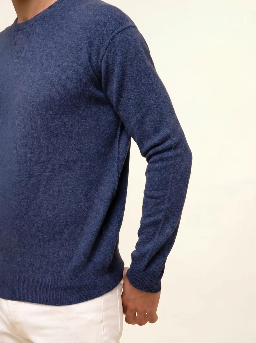 NOE pullover rundhalsausschnitt océan meliert