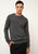NOE pull col rond anthracite chiné 100% cachemire
