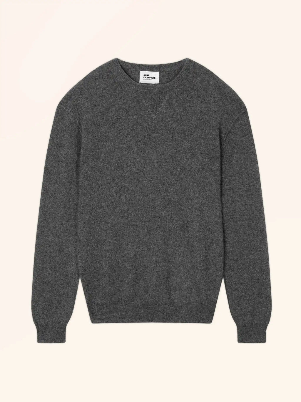 NOE pullover rundhalsausschnitt anthrazit meliert