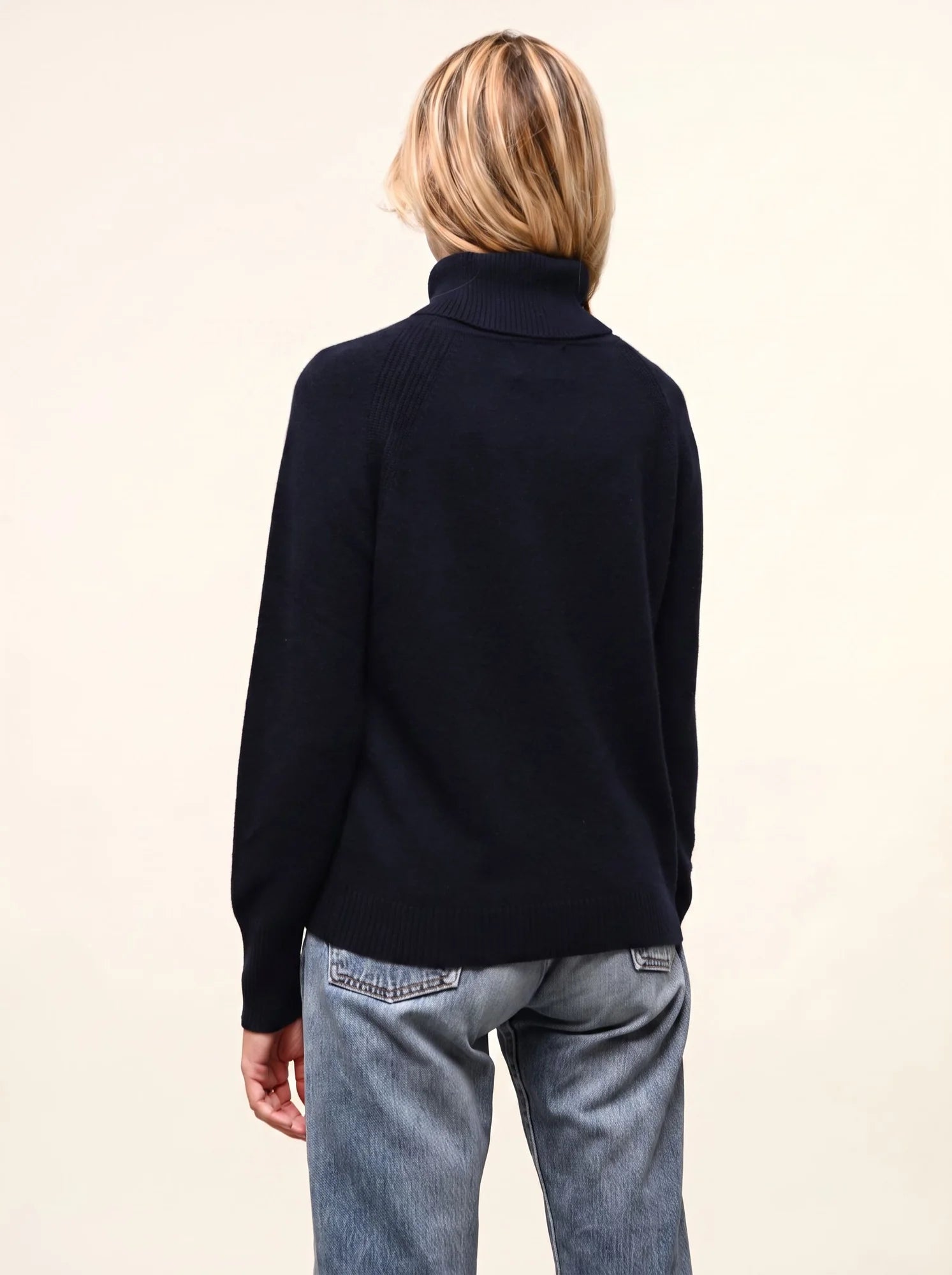 LILLY pullover rollkragen marineblau