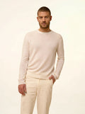 HOWARD pullover rundhalsausschnitt elfenbein