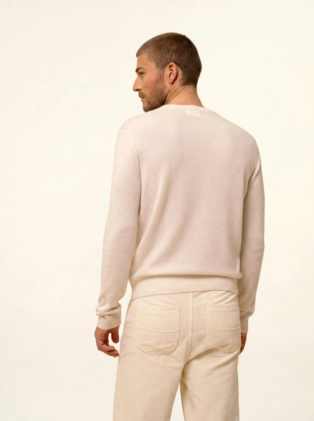 HOWARD pullover rundhalsausschnitt elfenbein