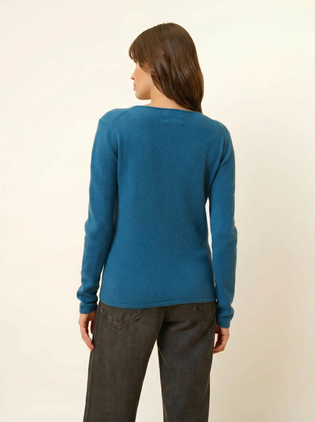 JOAN pullover v-ausschnitt paon