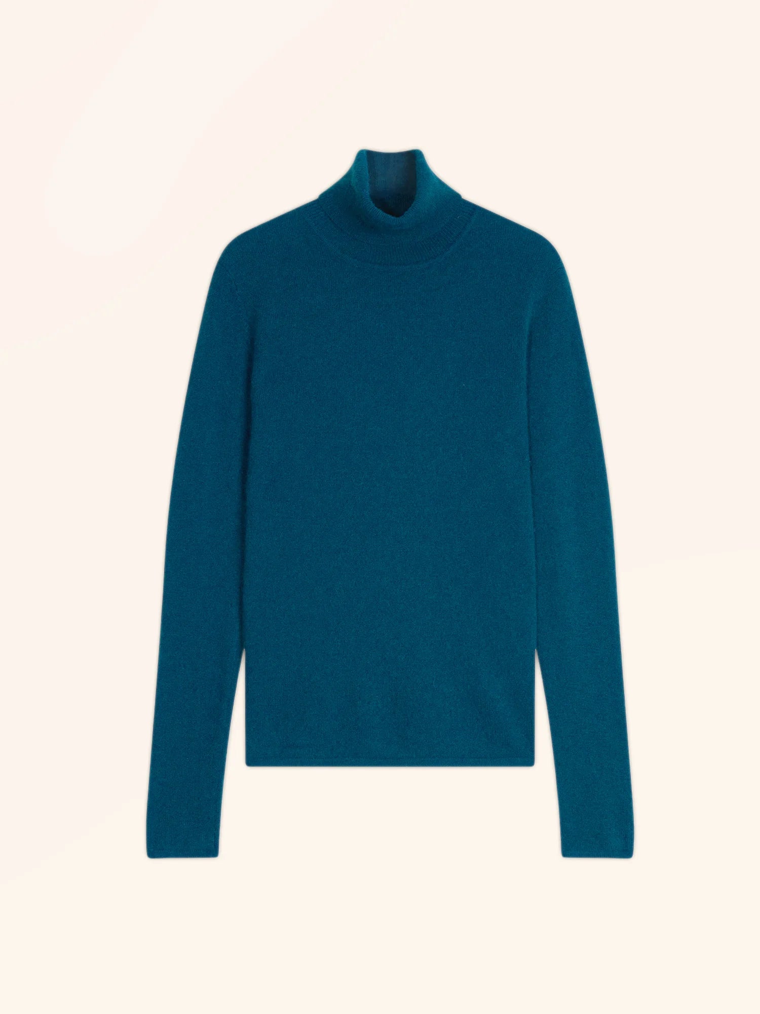 AVA pull col roulé paon