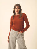 VIVIAN pullover rundhalsausschnitt écureuil