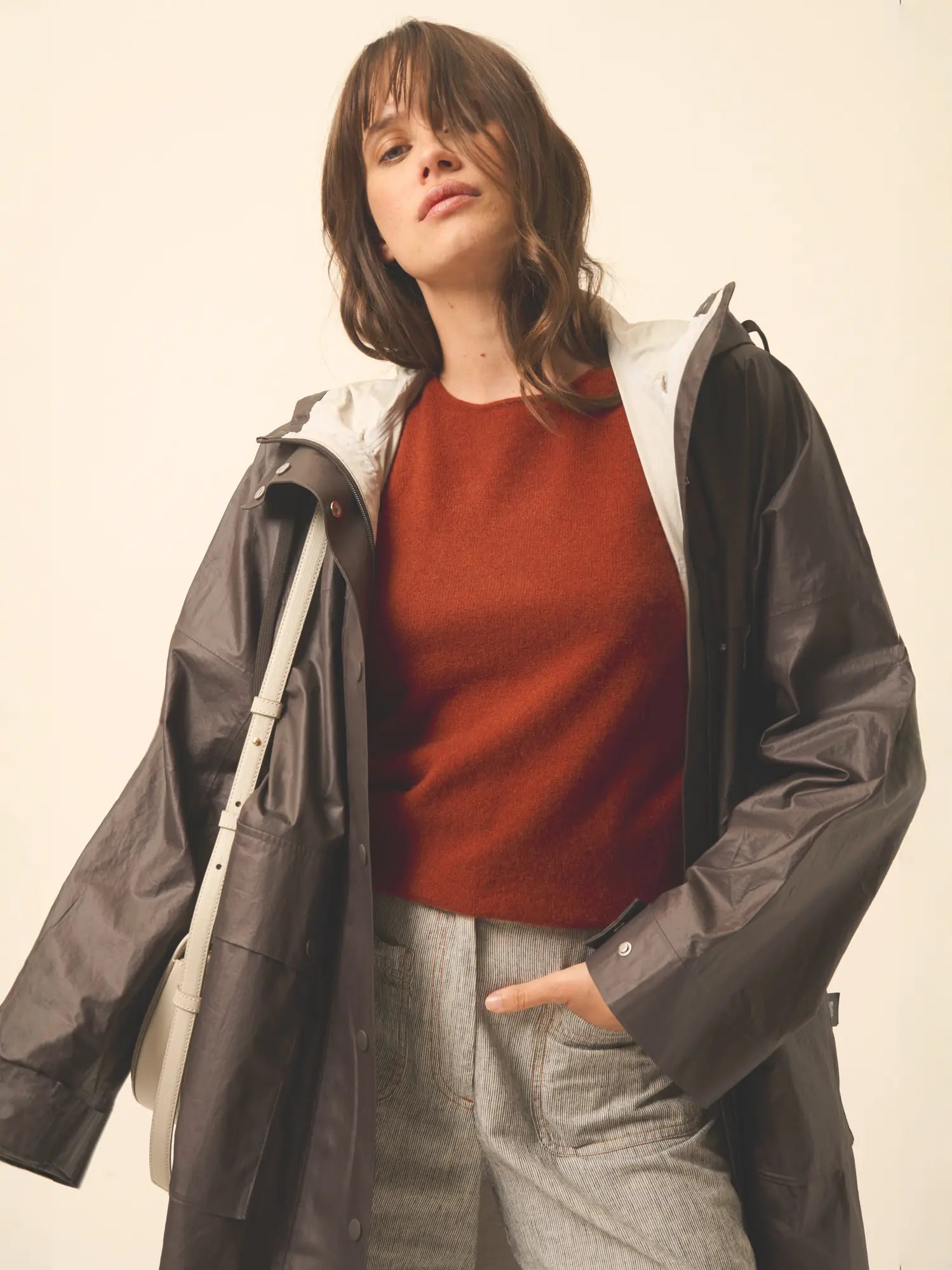 VIVIAN pullover rundhalsausschnitt écureuil