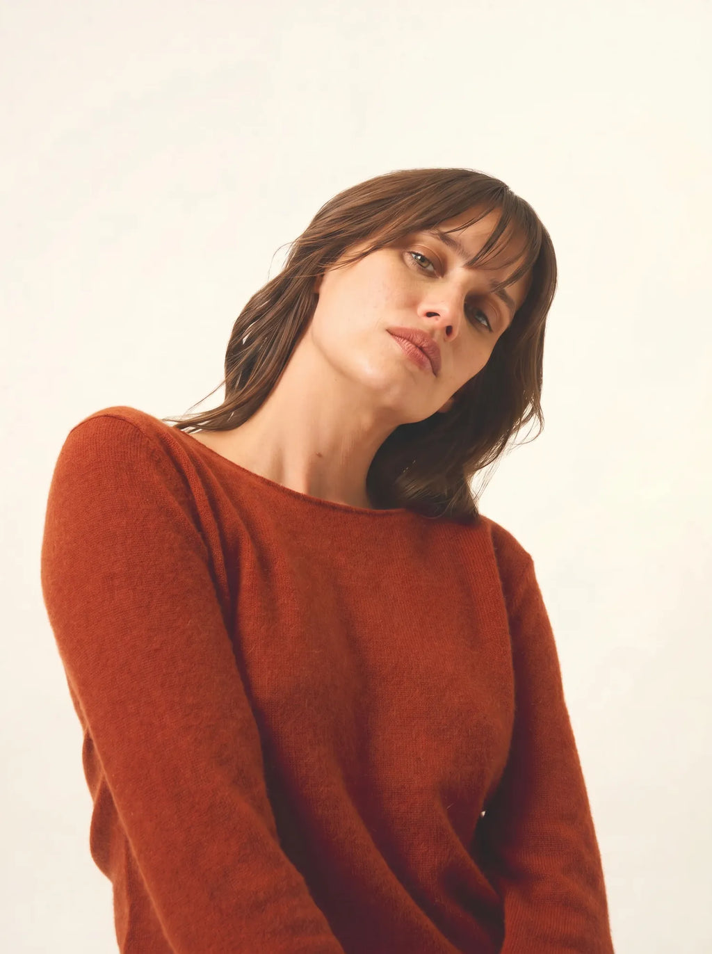 VIVIAN pullover rundhalsausschnitt écureuil