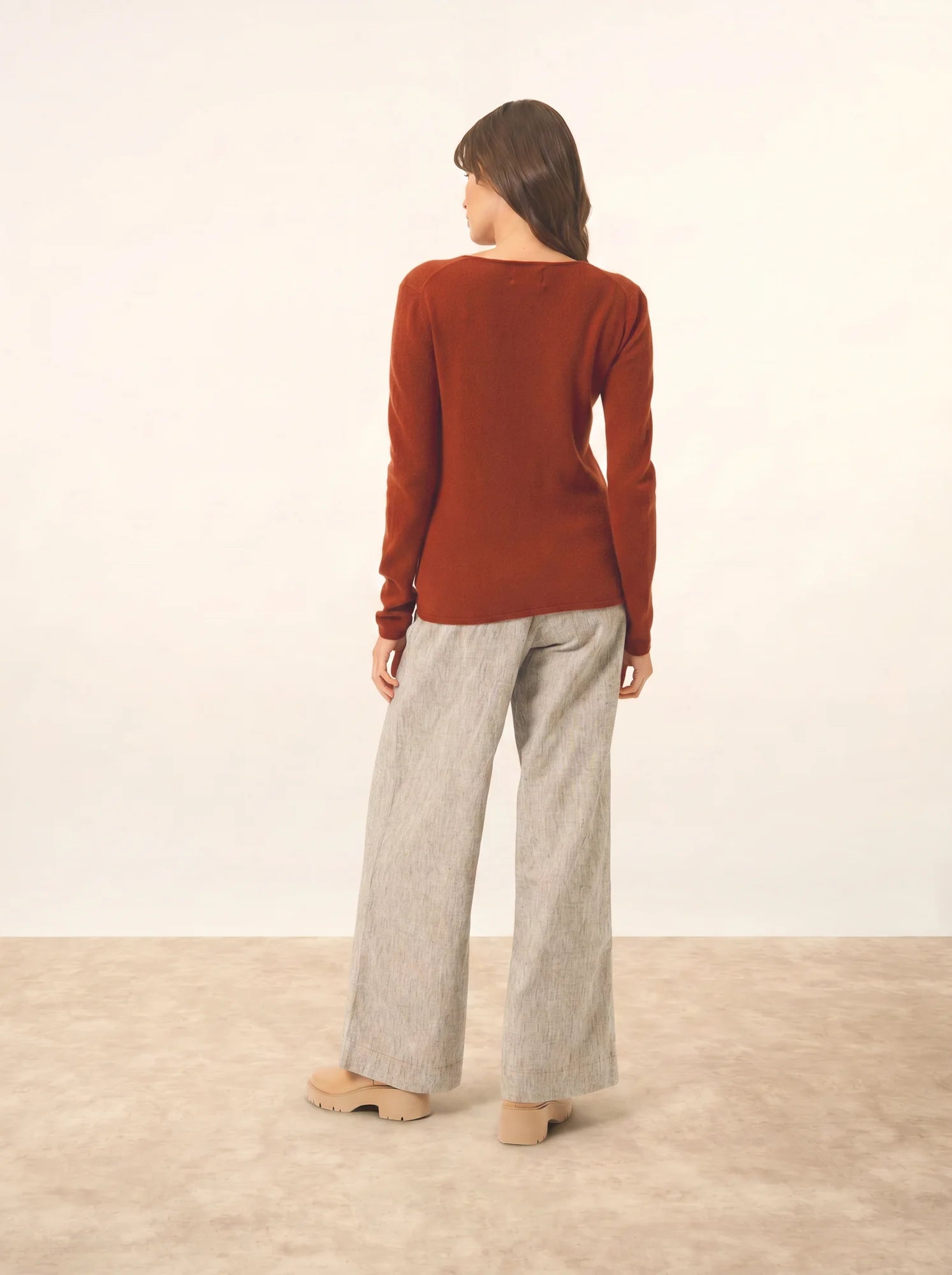 VIVIAN pullover rundhalsausschnitt écureuil