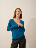 NORMA strickjacke v-ausschnitt paon
