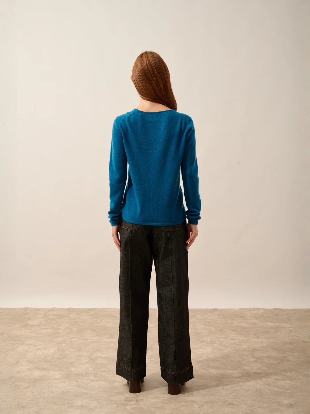 NORMA strickjacke v-ausschnitt paon