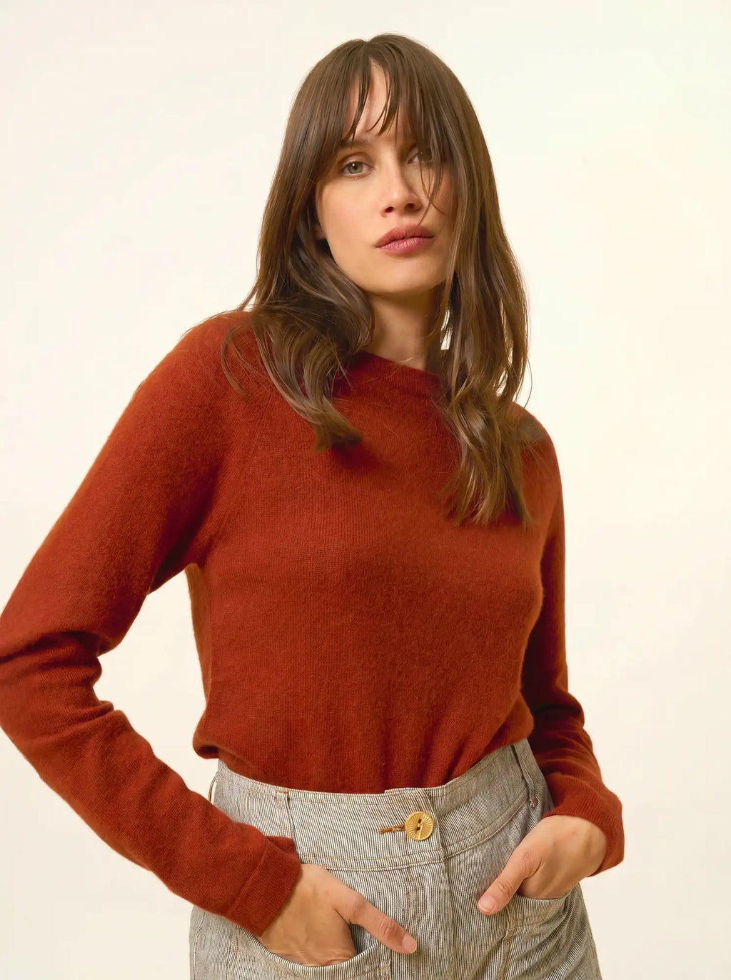JANE pullover rundhalsausschnitt écureuil
