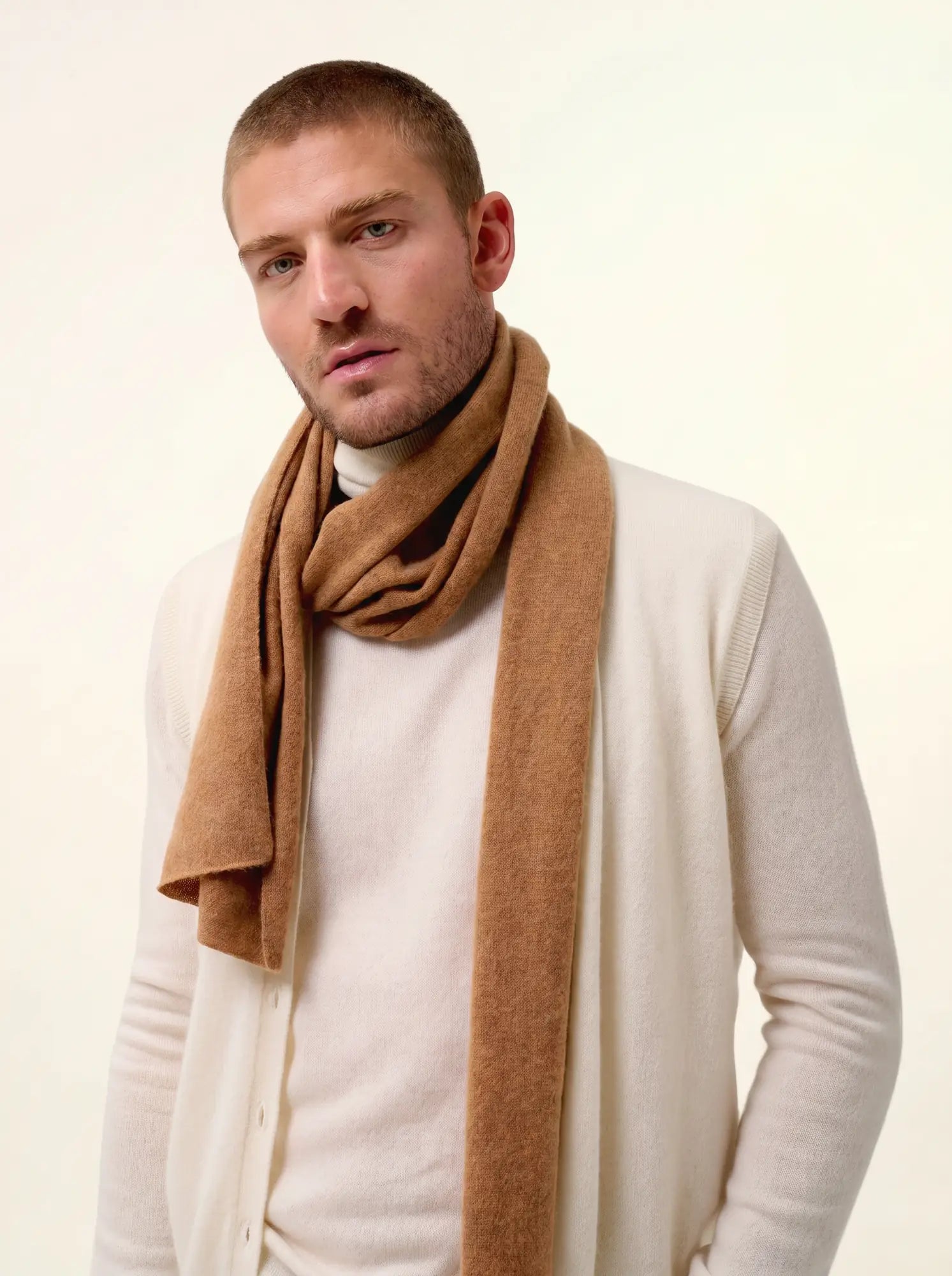 SPENCER schal noisette