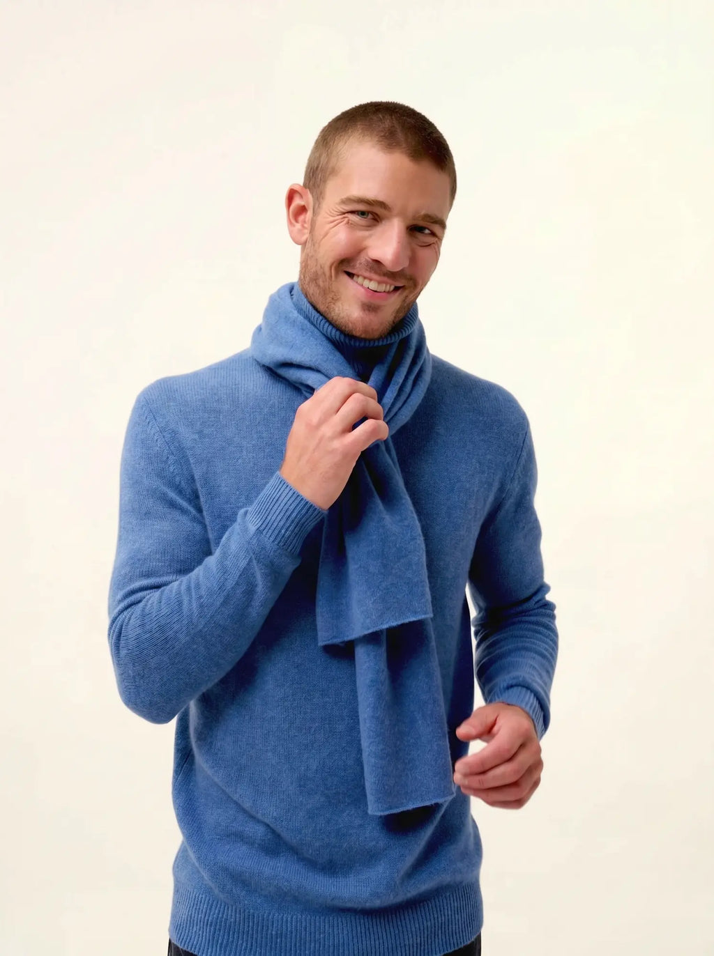 SPENCER schal blau denim