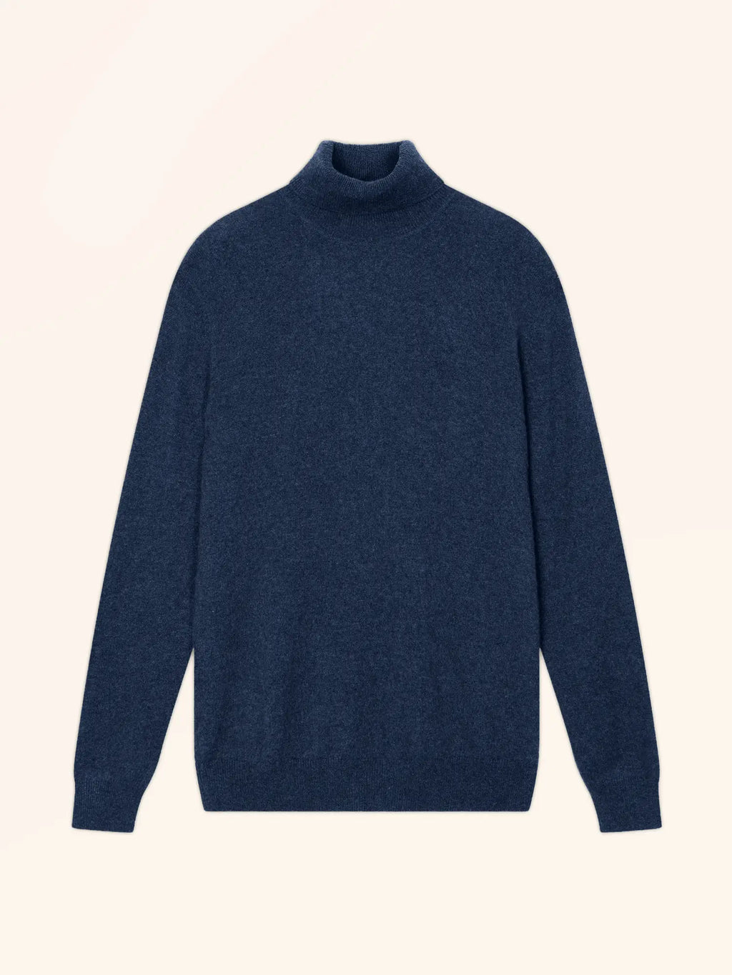 CONNOR pull col roulé océan chiné