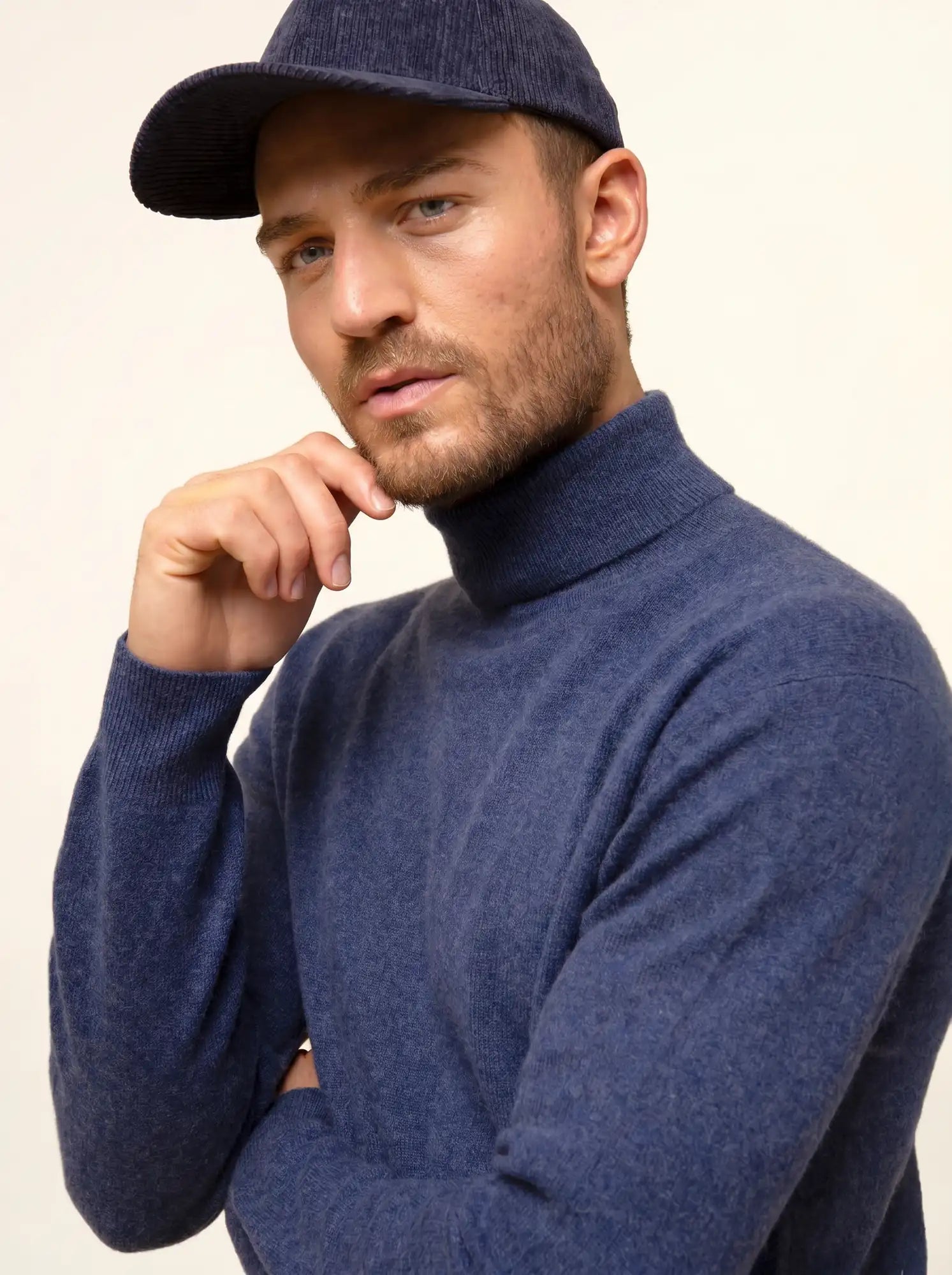 CONNOR pullover rollkragen océan meliert