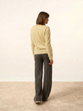 FIONA pullover rundhalsausschnitt limonade