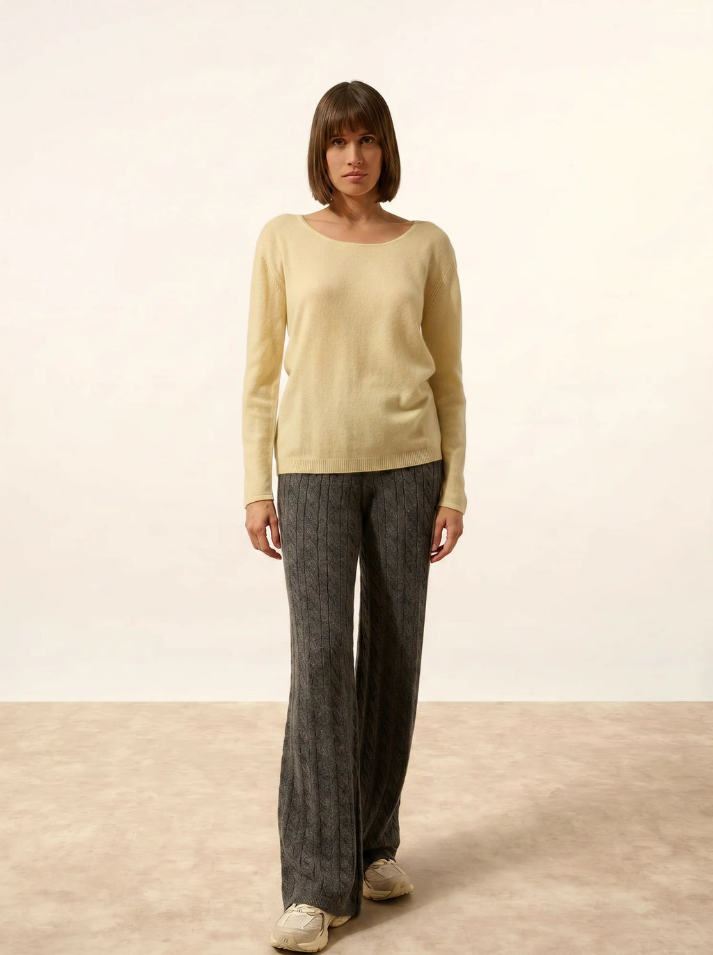 FIONA pullover rundhalsausschnitt limonade