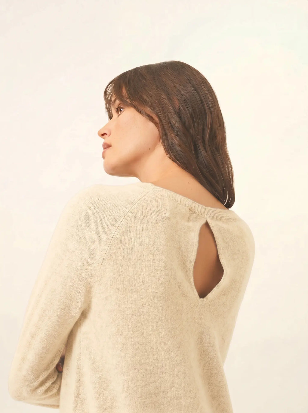 ABIGAILE pull col bateau goutte dos limonade
