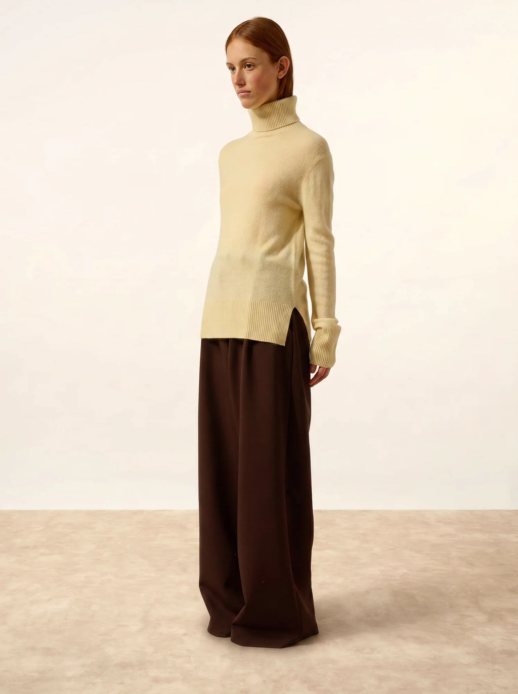 LEXIE pullover rollkragen limonade
