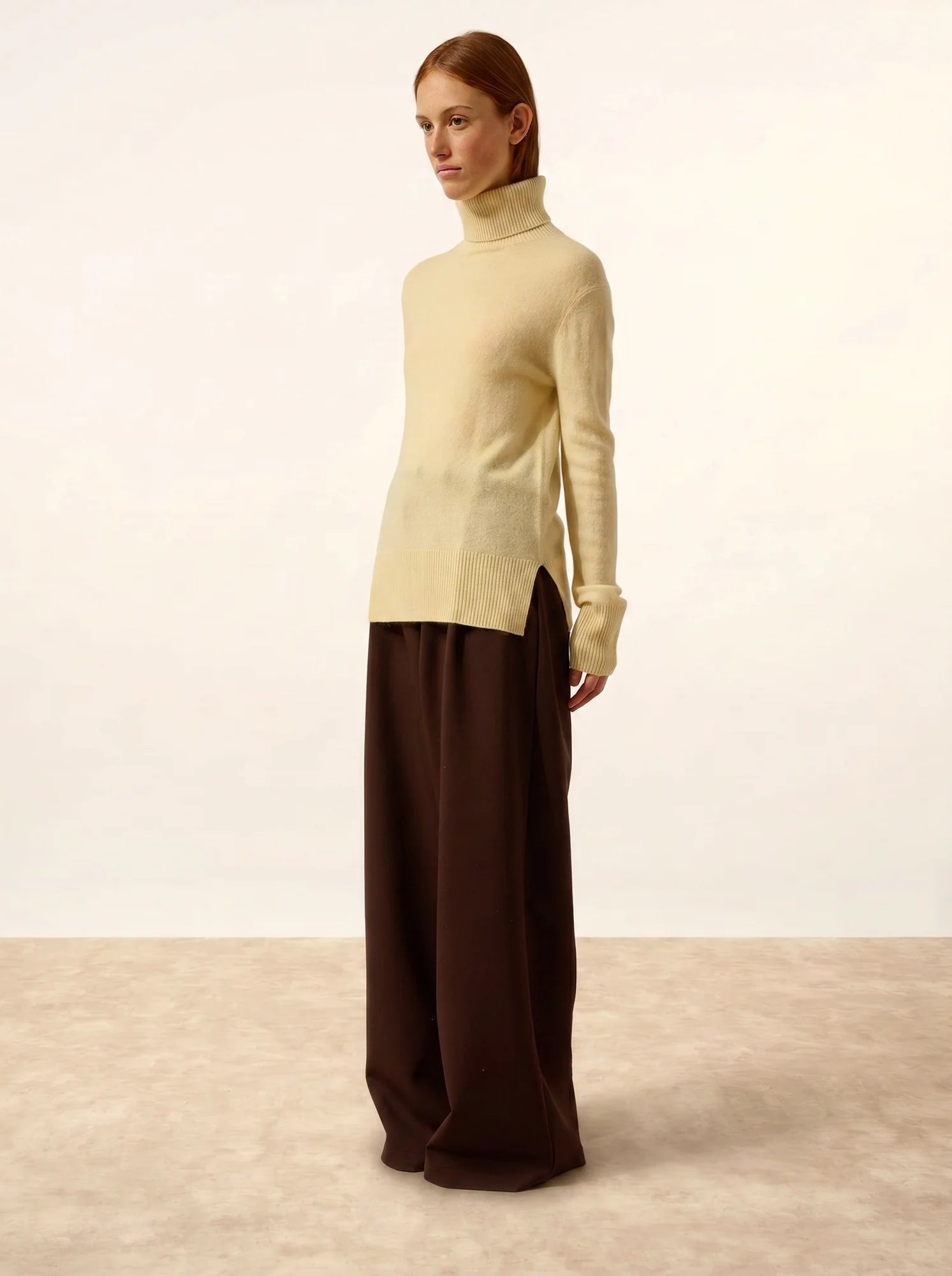 LEXIE pullover rollkragen limonade