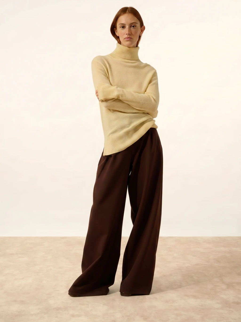 LEXIE pullover rollkragen limonade