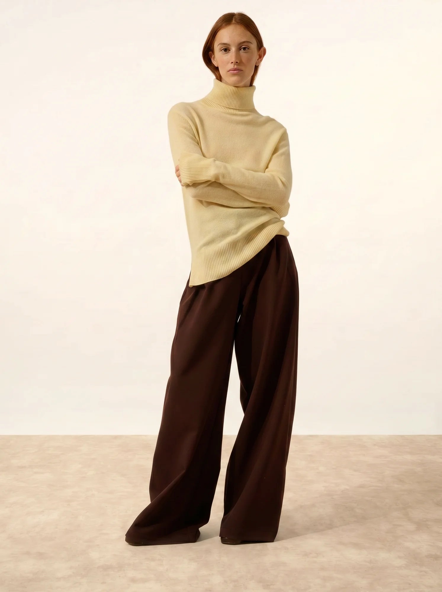LEXIE pullover rollkragen limonade