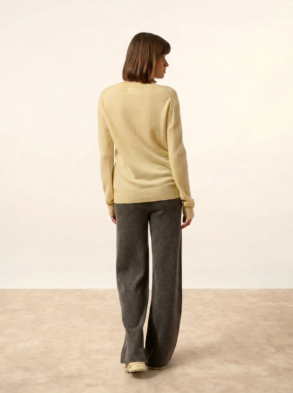 NORA pullover v-ausschnitt limonade