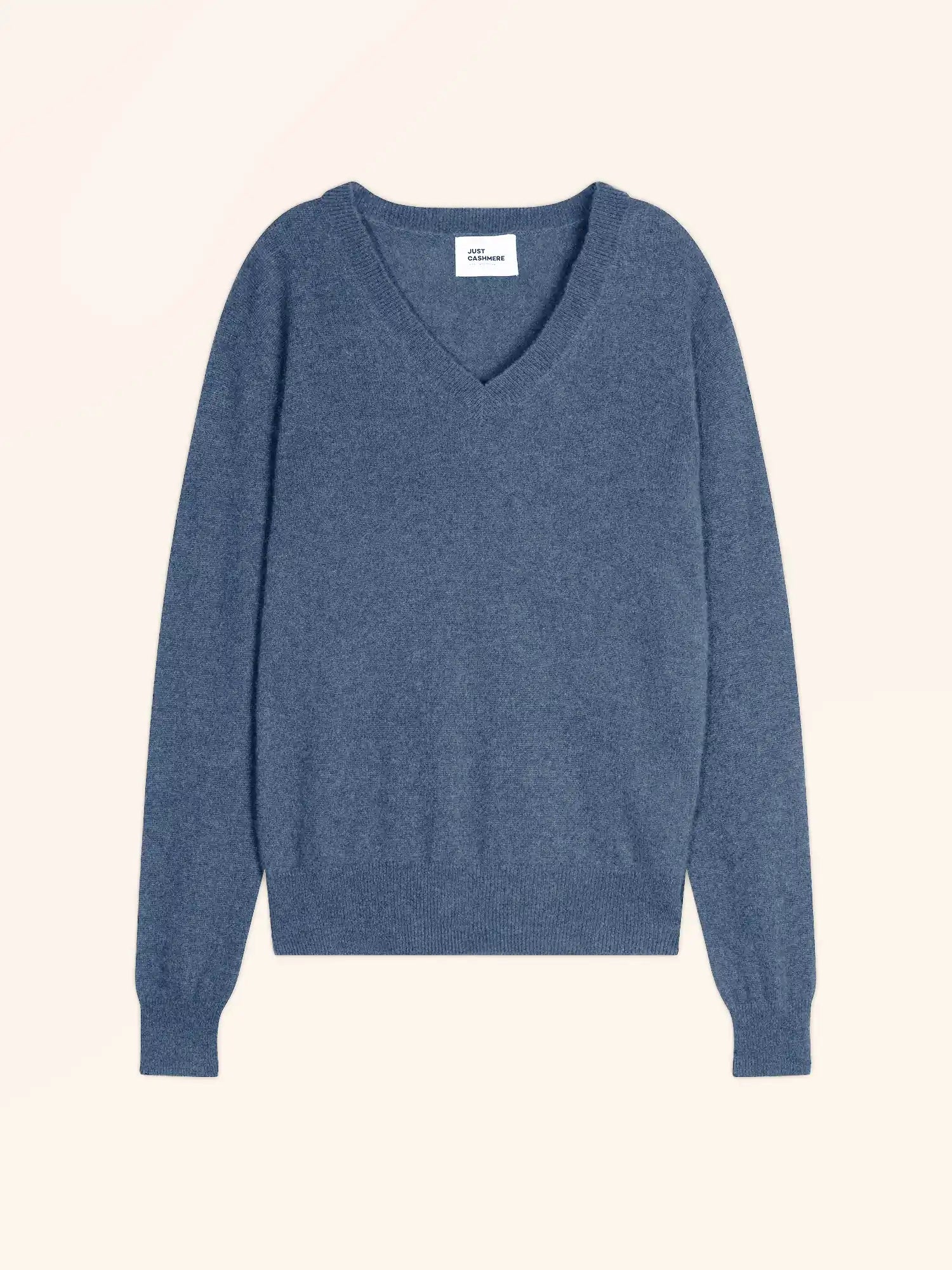 NORA pullover v-ausschnitt blau denim