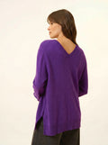 OPAL pullover v-ausschnitt vorne und hinten violette