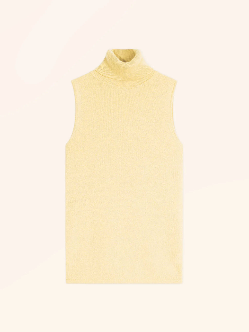 VIOLET pullover rollkragen ärmellos limonade
