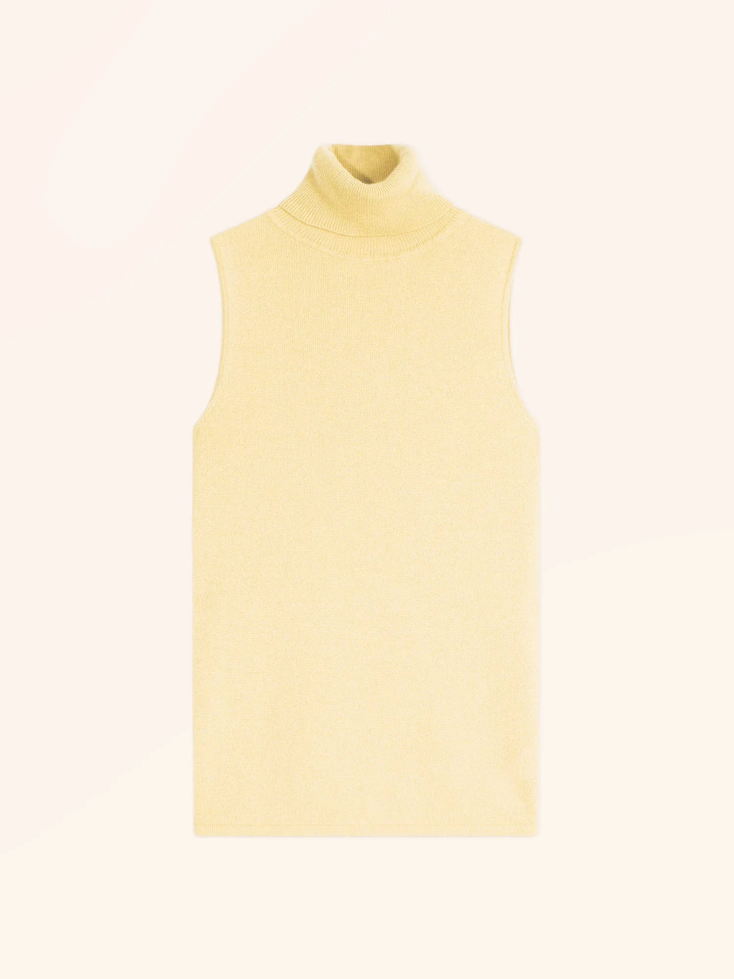 VIOLET pullover rollkragen ärmellos limonade