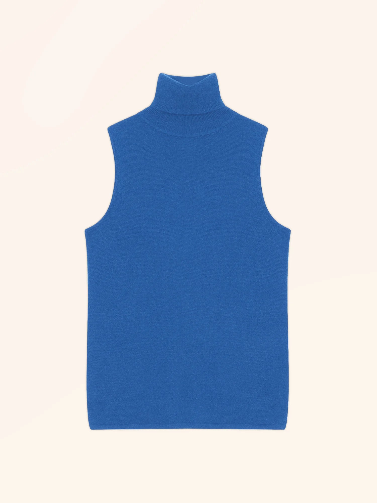 VIOLET pullover rollkragen ärmellos elektroblau