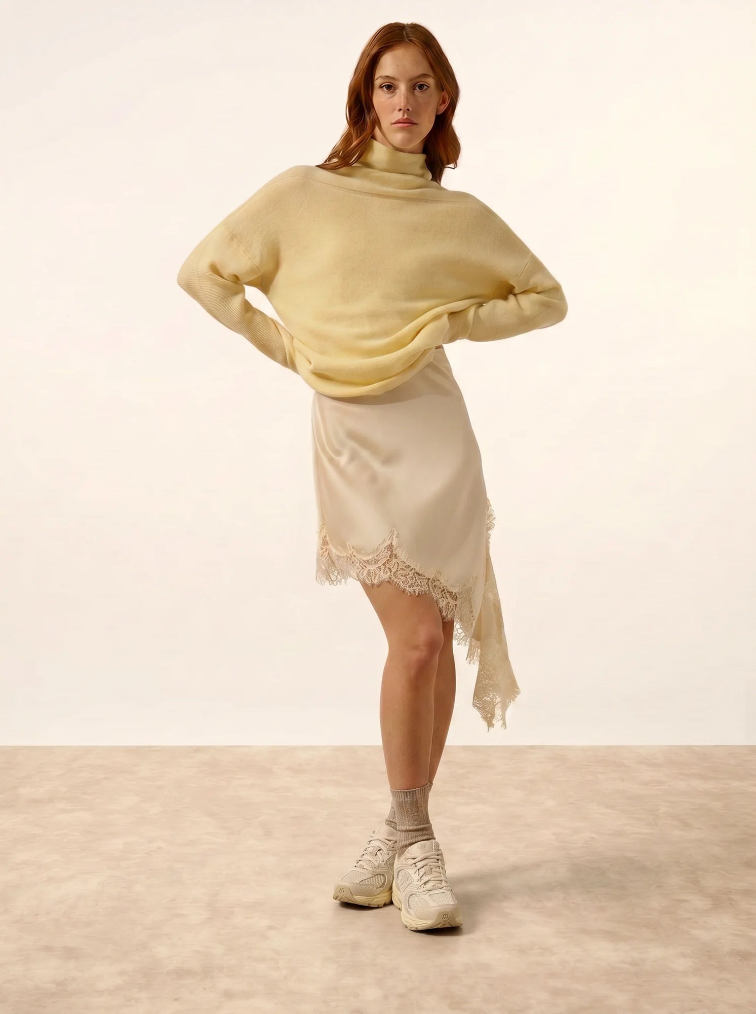 BLANTYRE pullover rollkragen limonade