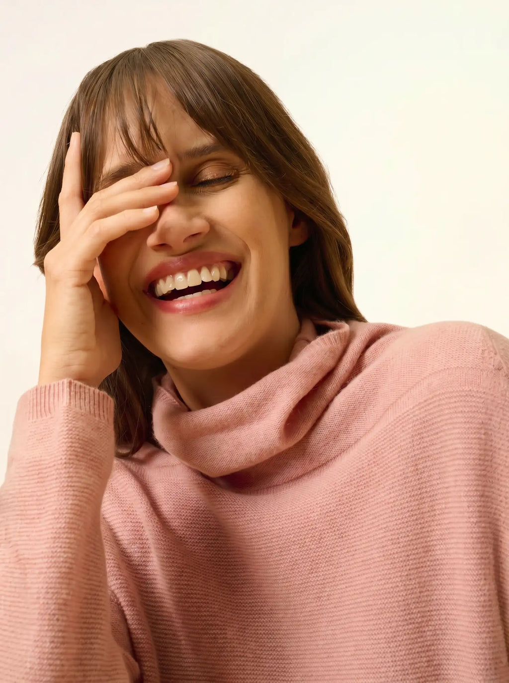 BLANTYRE pullover rollkragen bois de rosa
