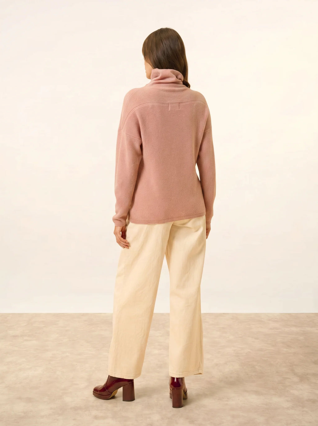 BLANTYRE pullover rollkragen bois de rosa