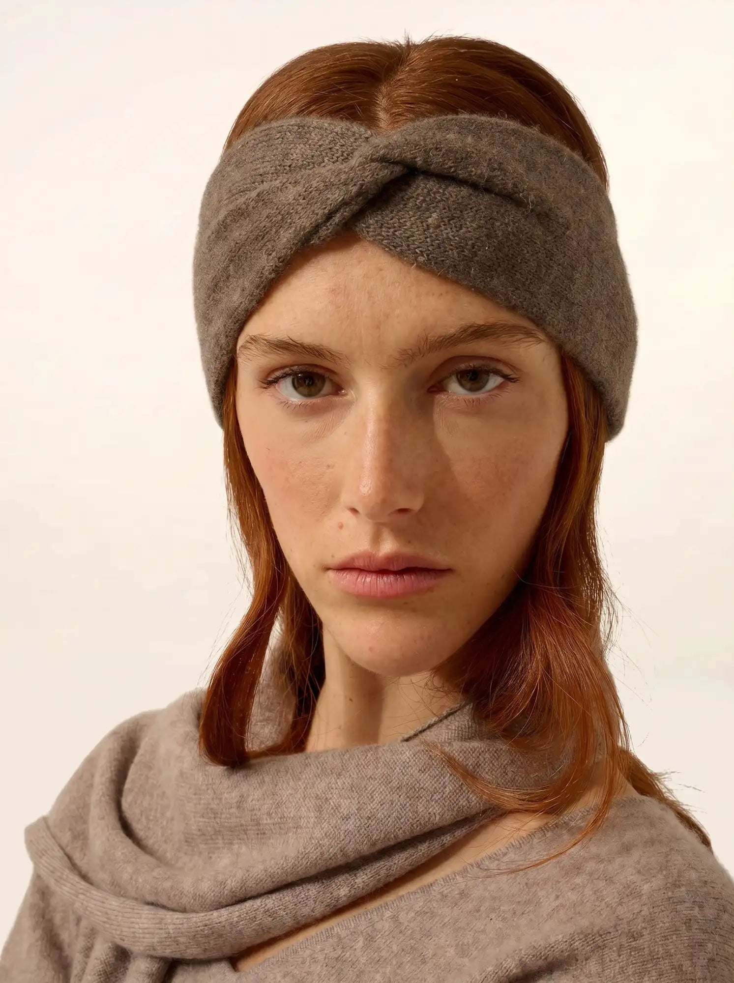 NAMAD bandeau 4 fils taupe chiné