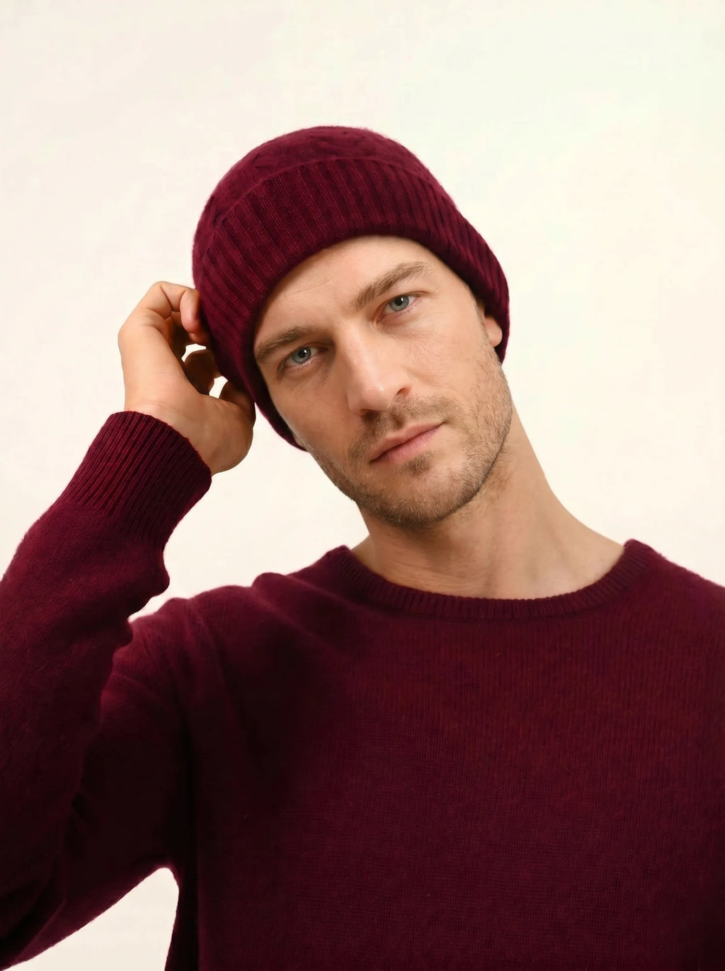 CLEO bonnet 4 fils bordeaux