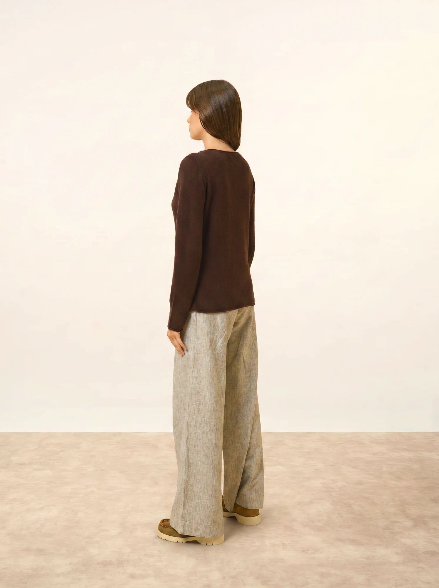 GRACE pullover u-boot-ausschnitt choco